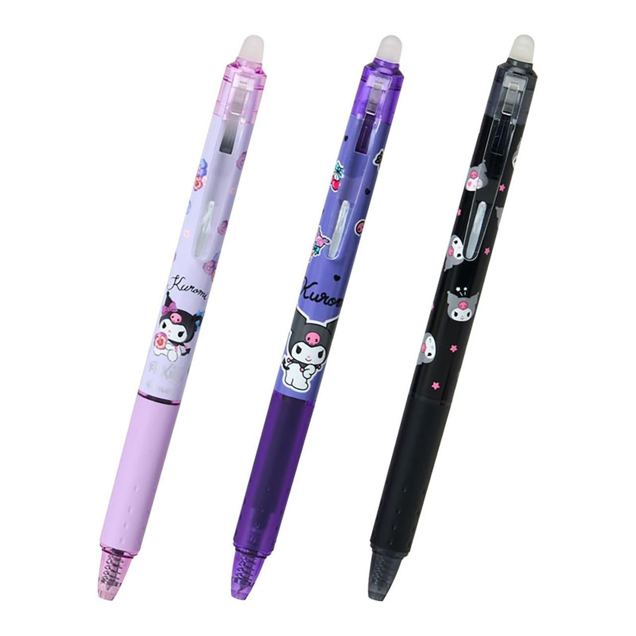 Sanrio Kuromi Frixion Ball Knock 3-Piece Set Ball 0.5mm