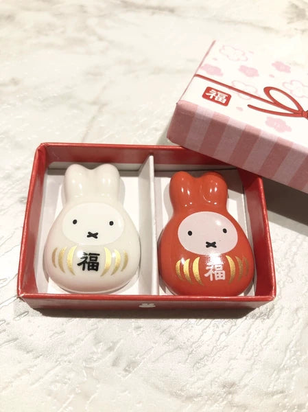 Miffy Lucky Daruma Chopstick Rest Set