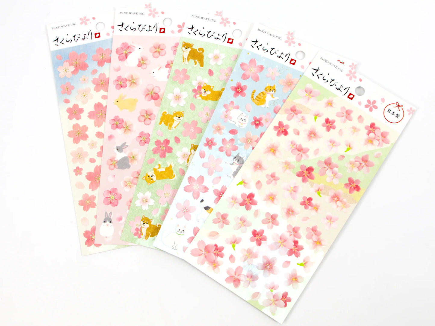 Mindwave Sakura Sticker Sheet – Cherry Blossom Stickers