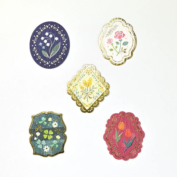 NB Co. - Fairy tales Gold-stamped Washi Flake Seal pack