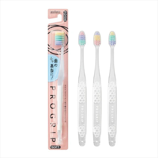 Ebisu Pro Grip Toothbrush Type 3, Soft/Medium Bristles