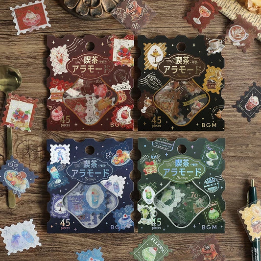 BGM Foil-stamped flake stickers -"Miyabi" dessert theme