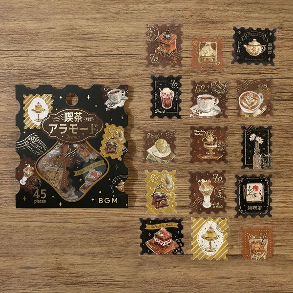 BGM Foil-stamped flake stickers -"Miyabi" dessert theme