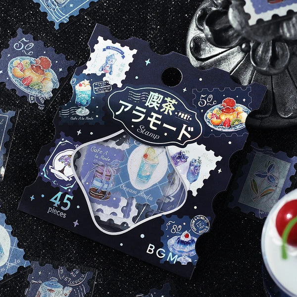 BGM Foil-stamped flake stickers -"Miyabi" dessert theme