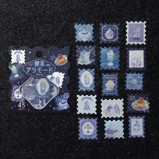 BGM Foil-stamped flake stickers -"Miyabi" dessert theme