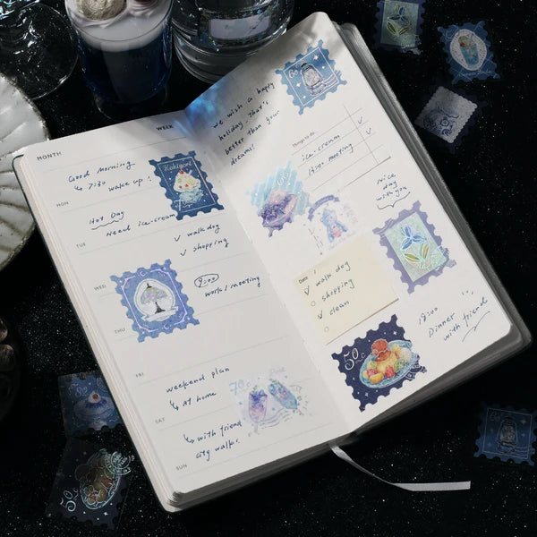 BGM Foil-stamped flake stickers -"Miyabi" dessert theme