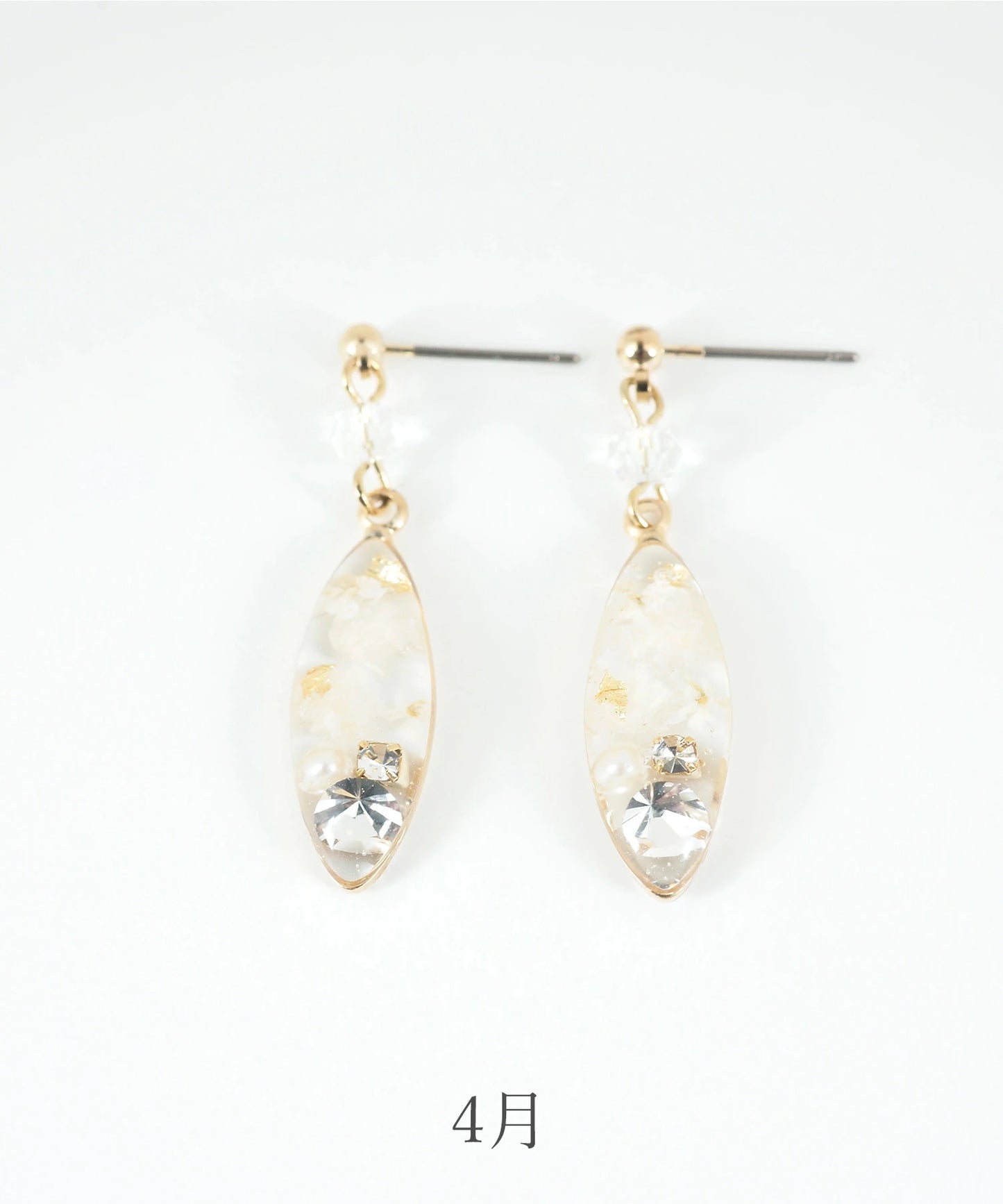 Made in Japan Birthstone and birth flower earrings