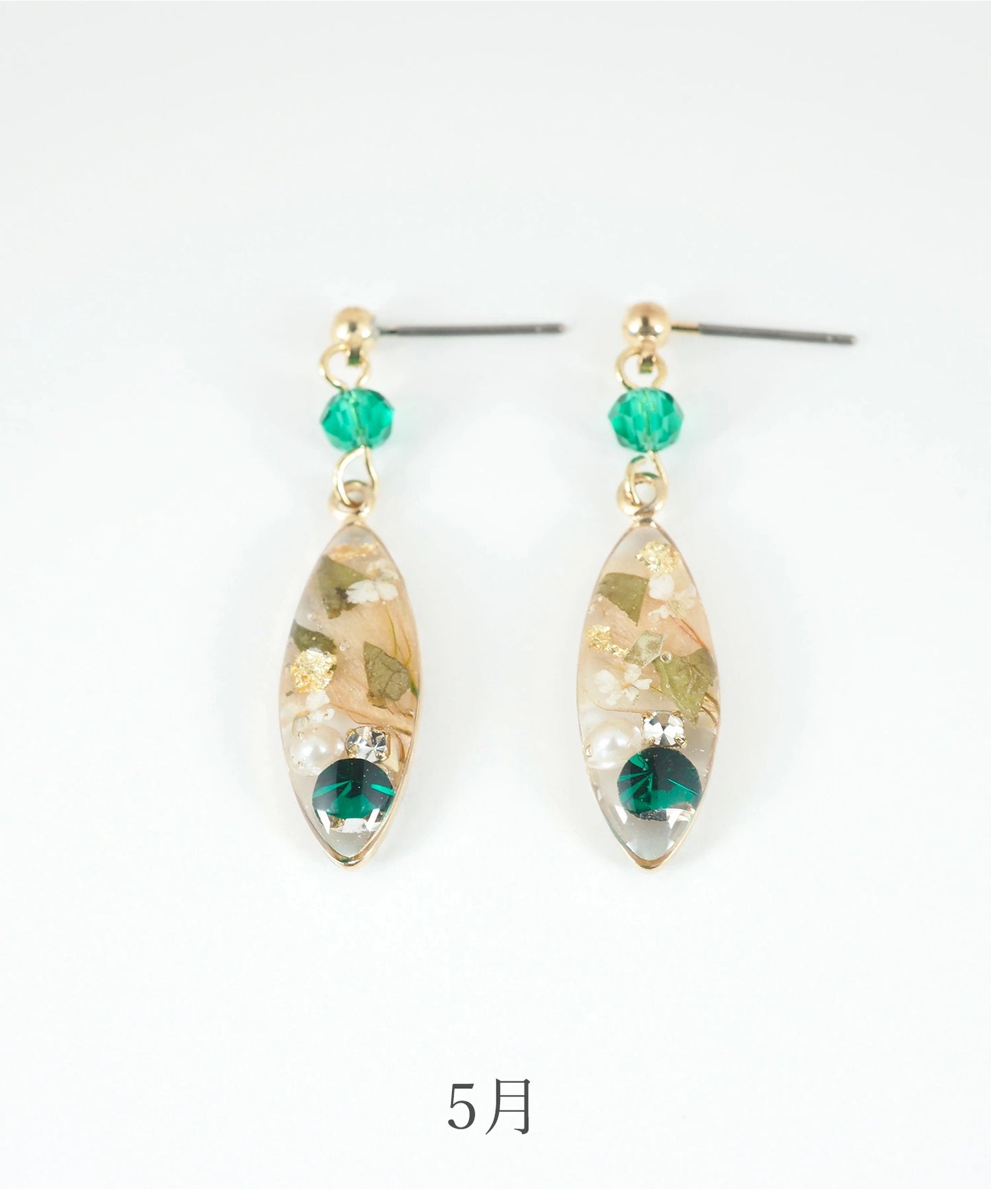 Made in Japan Birthstone and birth flower earrings