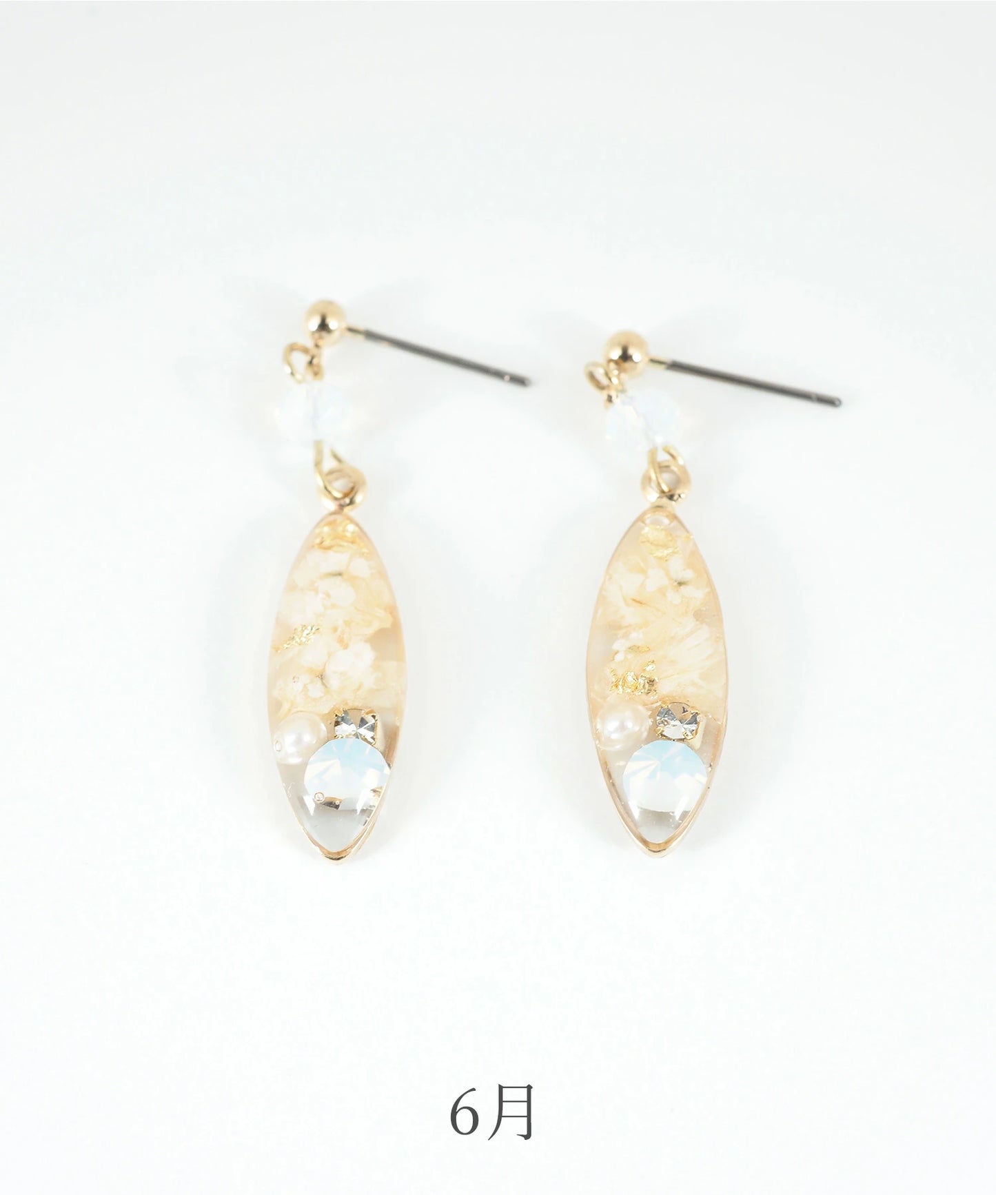 Made in Japan Birthstone and birth flower earrings