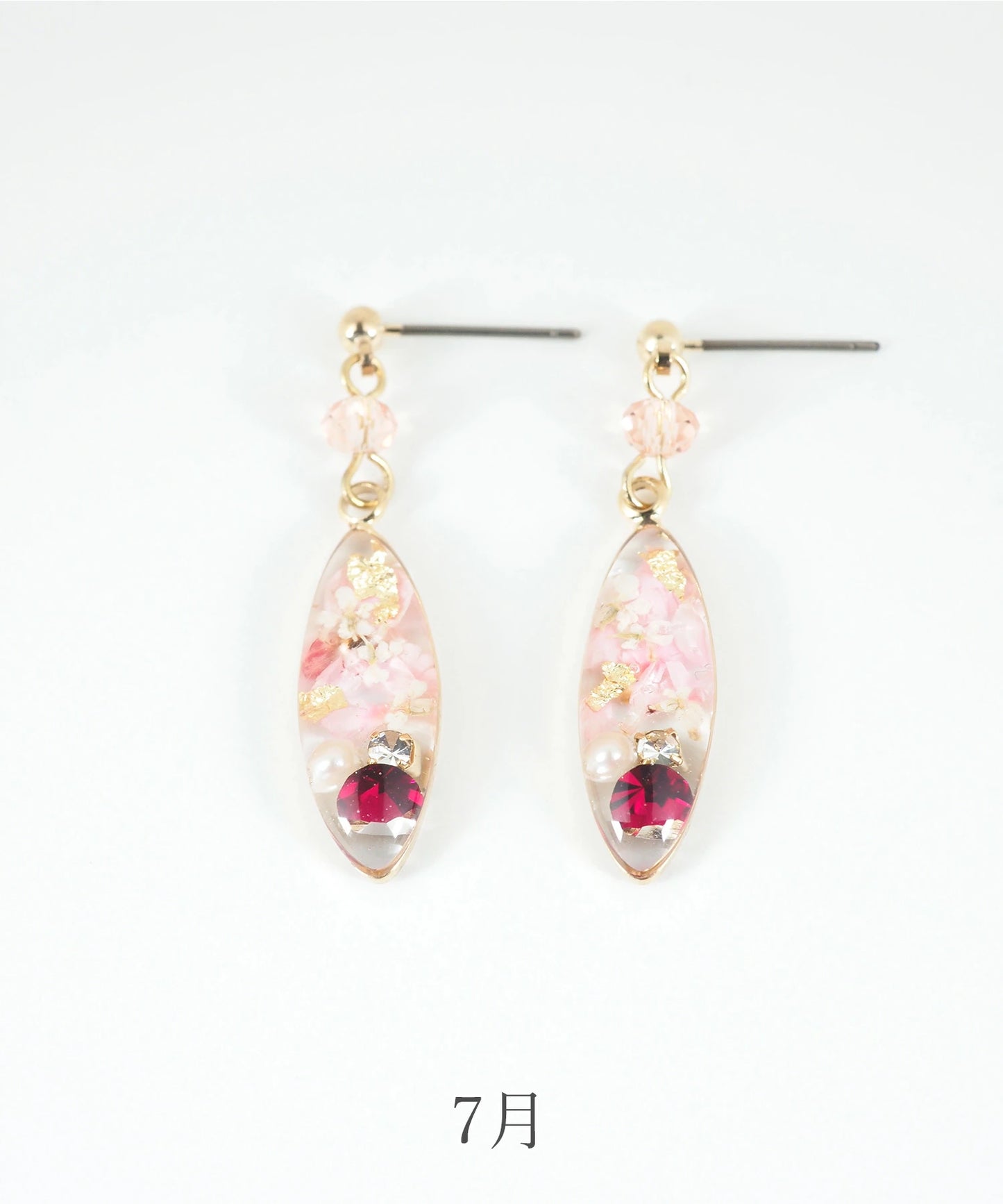 Made in Japan Birthstone and birth flower earrings