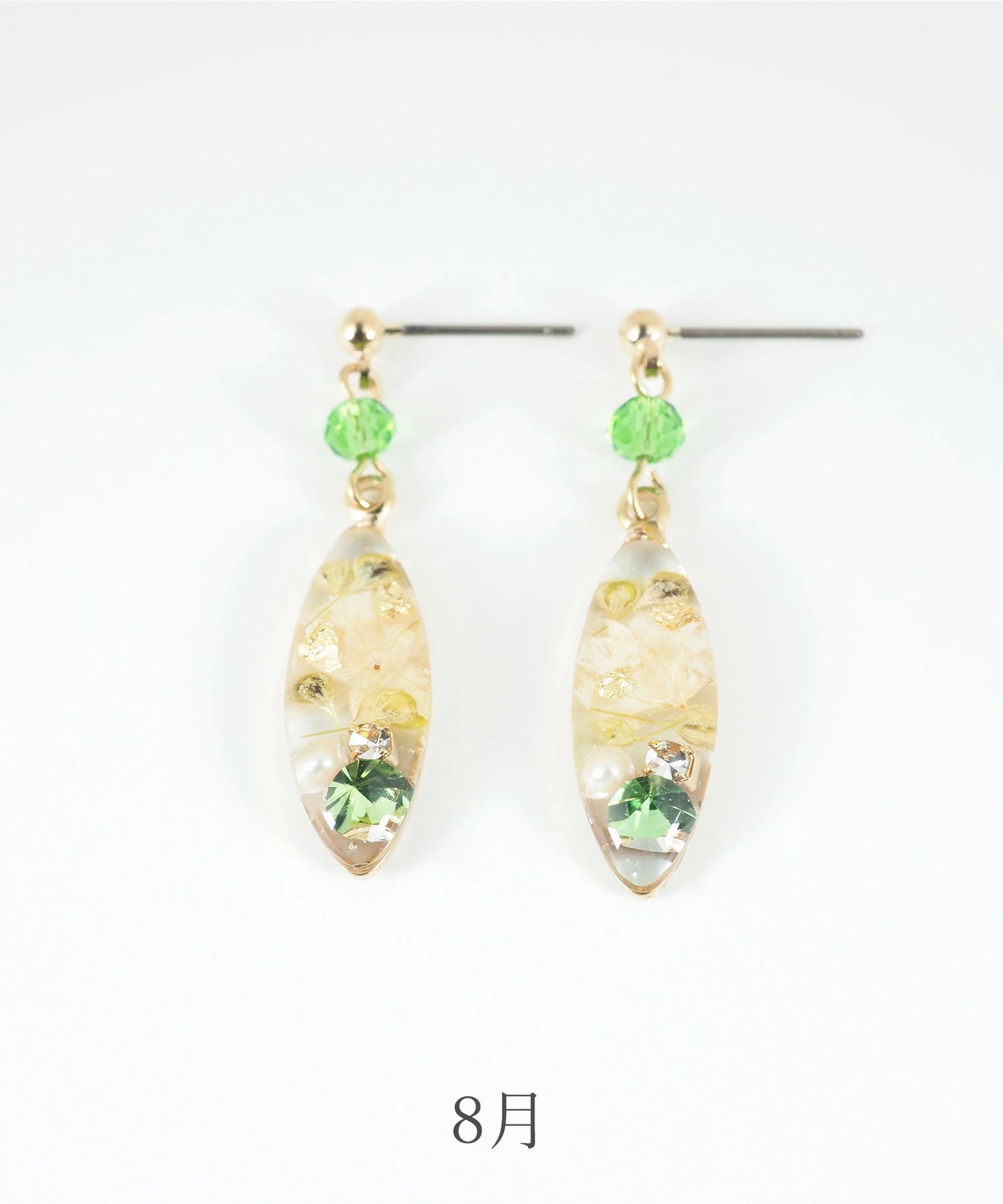 Made in Japan Birthstone and birth flower earrings