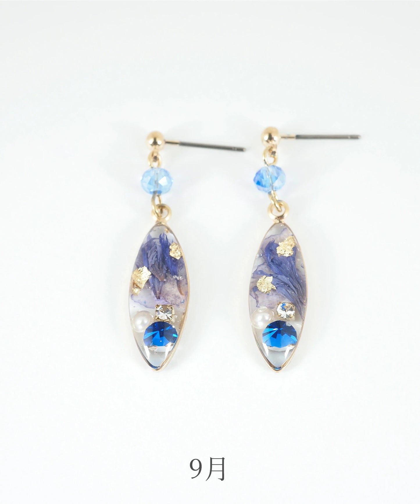 Made in Japan Birthstone and birth flower earrings