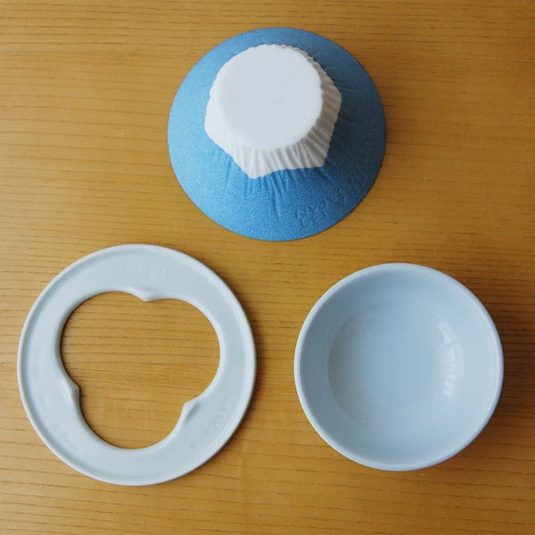 COFIL Fuji Blue Ceramic Coffee Filter and Dripper Set [Stylish Hasami Ware]