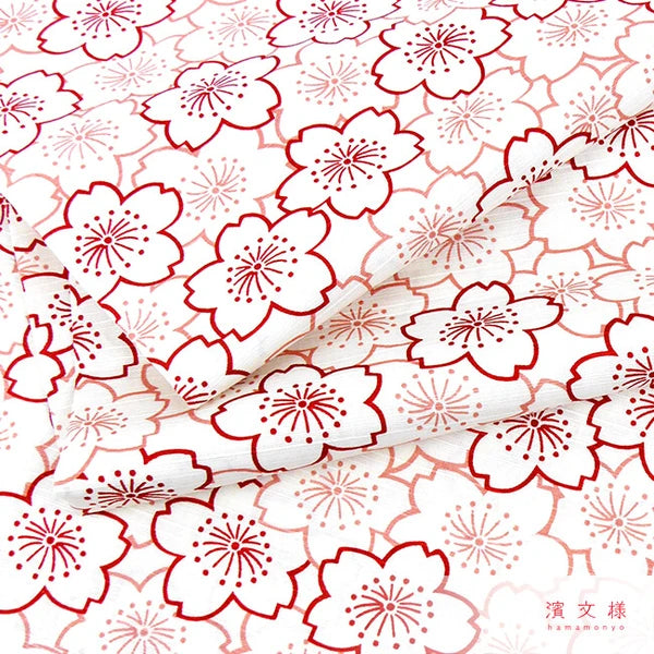Hamamonyo Furoshiki Wrapping Cloth (90cm x 90cm) SAKURA pattern