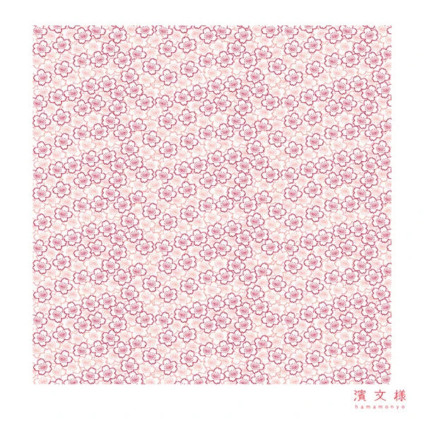 Hamamonyo Furoshiki Wrapping Cloth (90cm x 90cm) SAKURA pattern