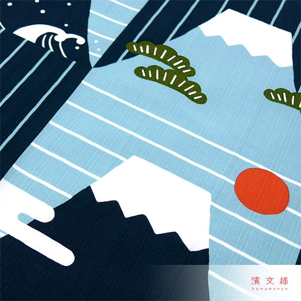 Hamamonyo Furoshiki Wrapping Cloth (50cm x 50cm) Mount. FUJI