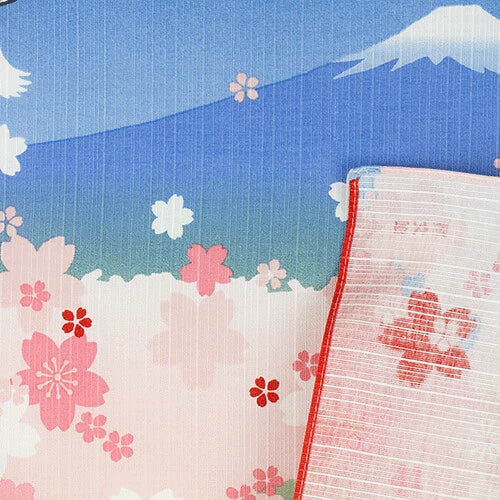 Hamamonyo Furoshiki Wrapping Cloth (50cm x 50cm) Mount. FUJI