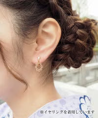 SAKURA Ring-Shaped Earrings