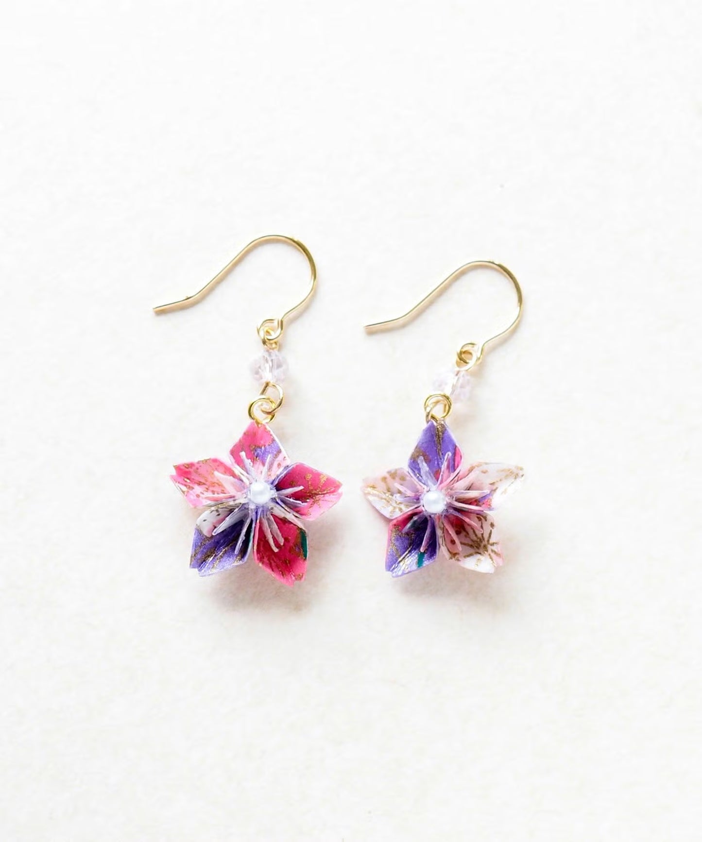 SAKURA Washi 3D Motif Earrings