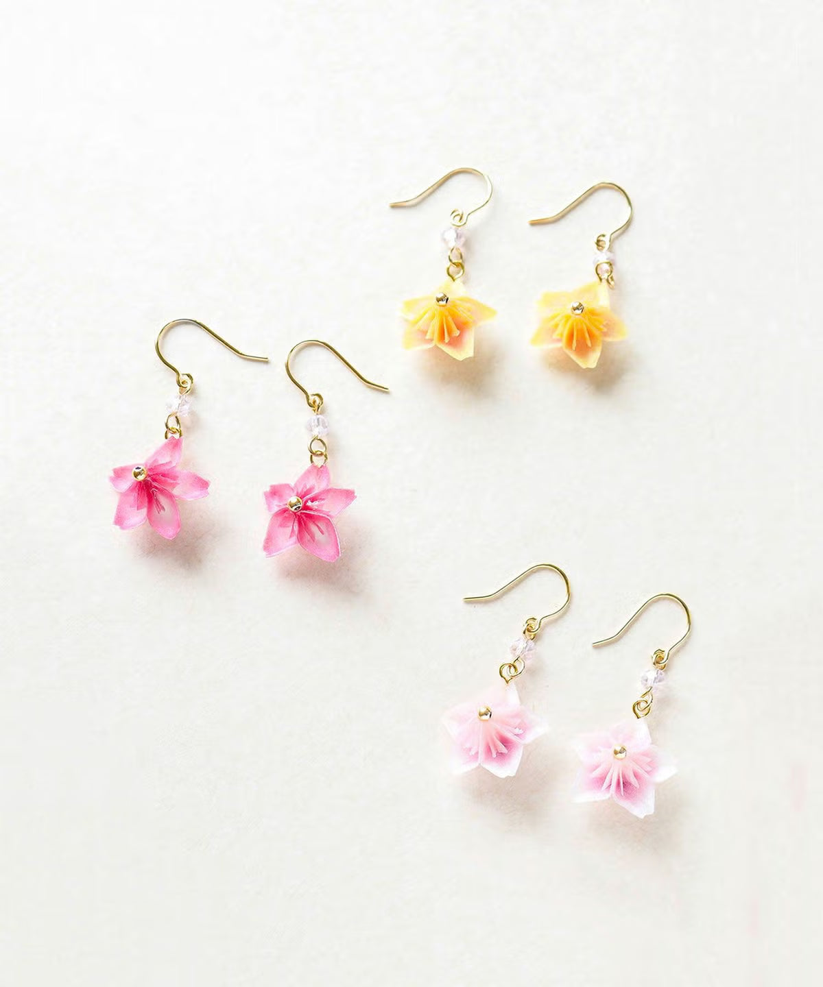 SAKURA Washi 3D Motif Earrings
