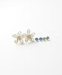 Epoflower antibacterial resin post earrings