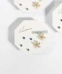 Epoflower antibacterial resin post earrings