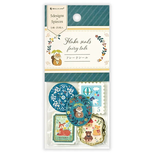 NB Co. - Fairy tales Gold-stamped Washi Flake Seal pack