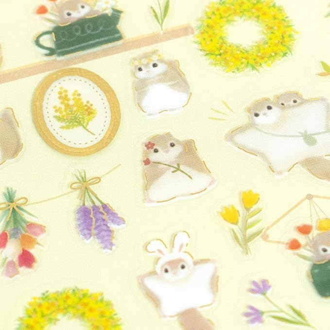 NB Co. Mini Animals Clear Sticker with Gold Foil