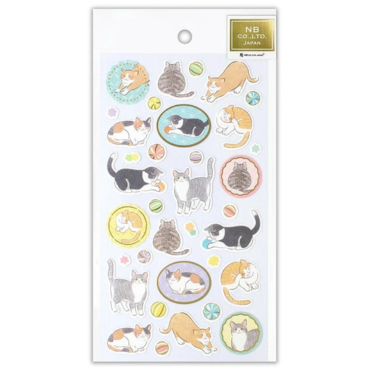 NB Co. Japanese-style Cute animal Sticker sheet