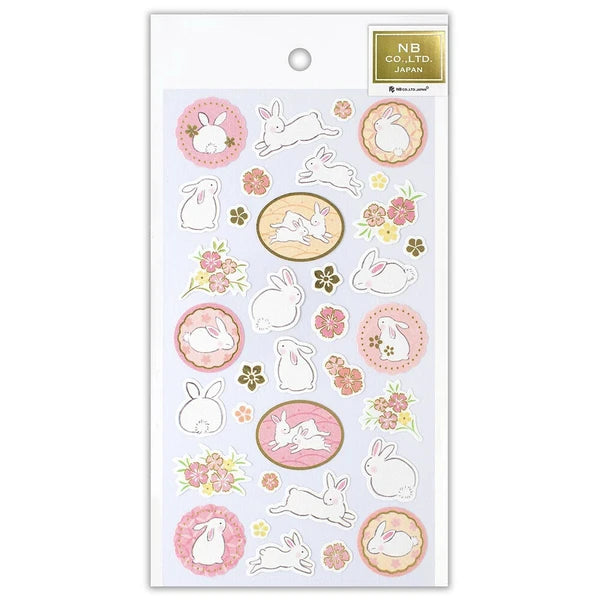 NB Co. Japanese-style Cute animal Sticker sheet