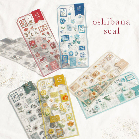 Mind Wave - Floral OSHIBANA Transparent Stickers