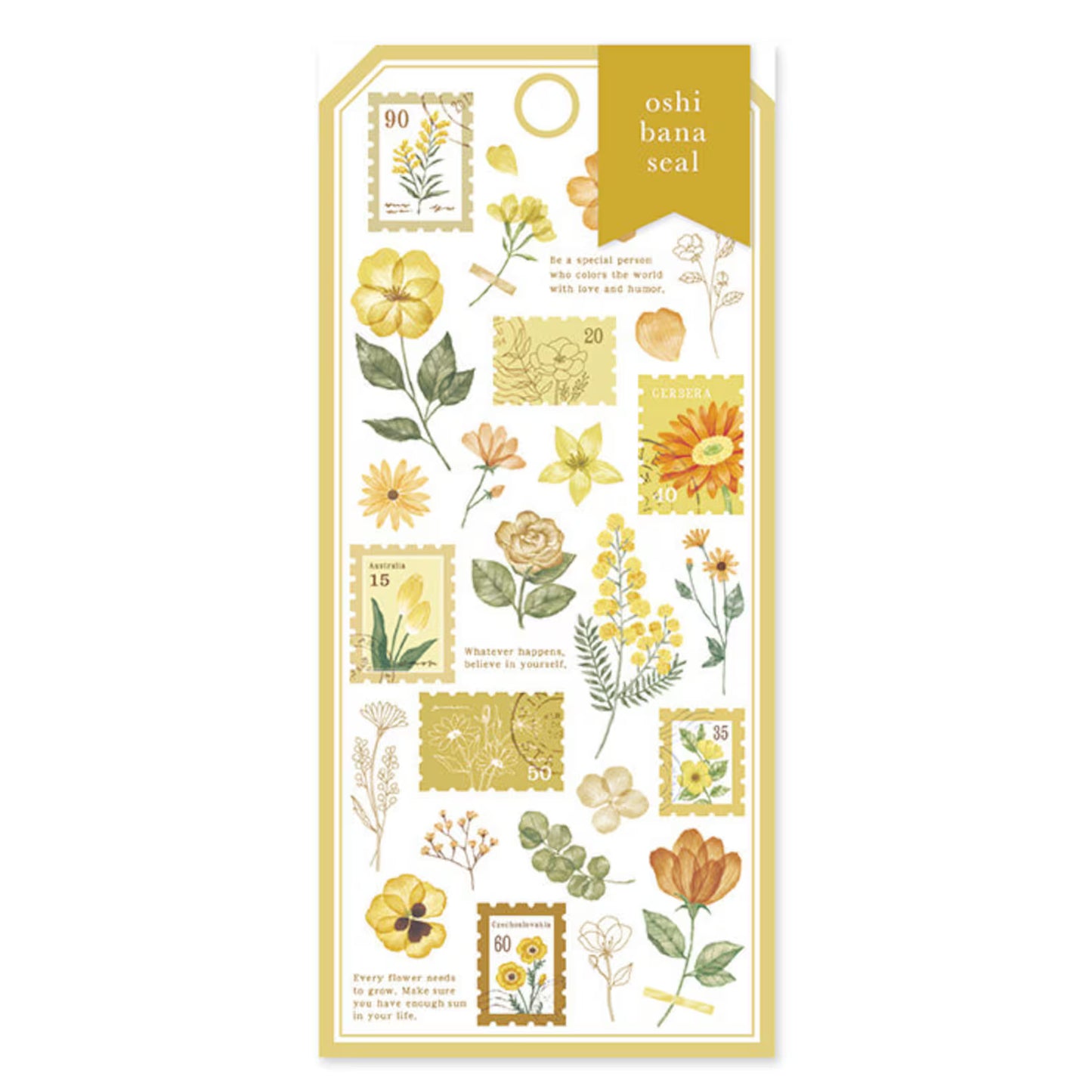 Mind Wave - Floral OSHIBANA Transparent Stickers