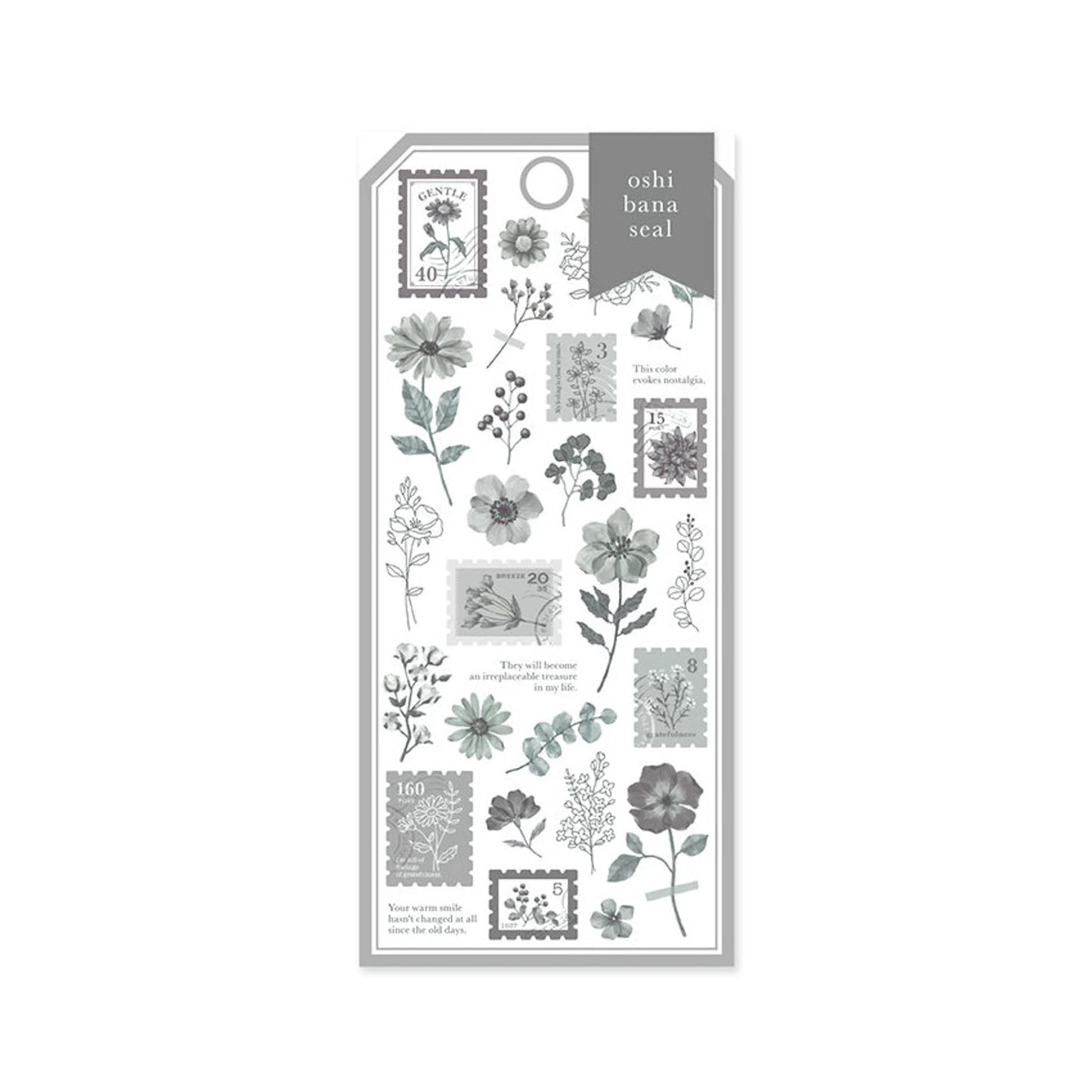Mind Wave - Floral OSHIBANA Transparent Stickers
