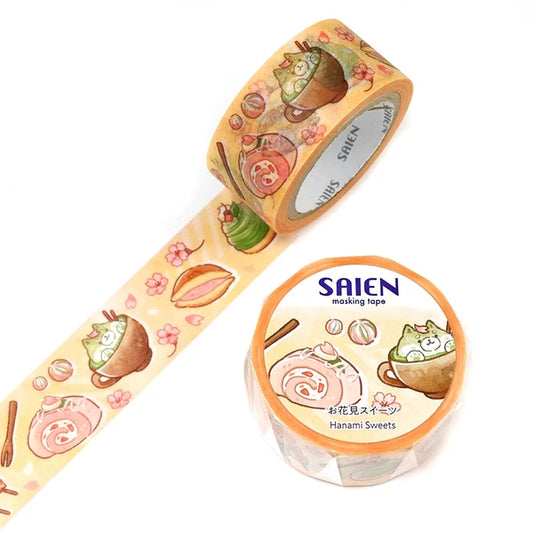 SAIEN Washi Tape - Sakura Blossom & Desserts