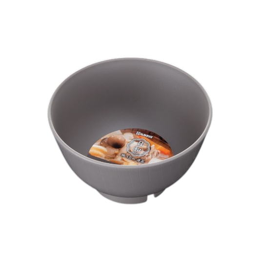 4.75"D Microwavable Plastic Hiwa Bowl Grey